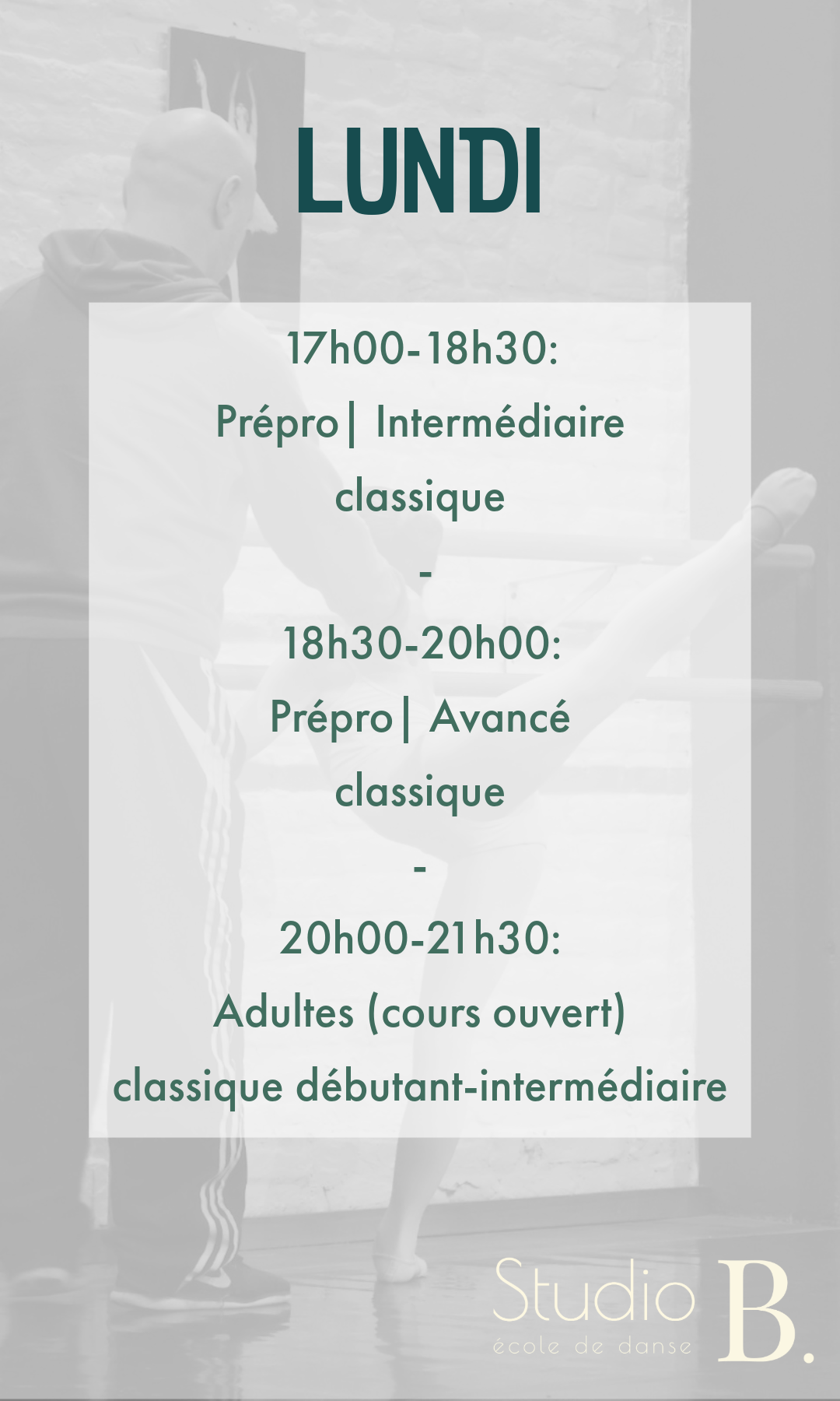 cours lundi